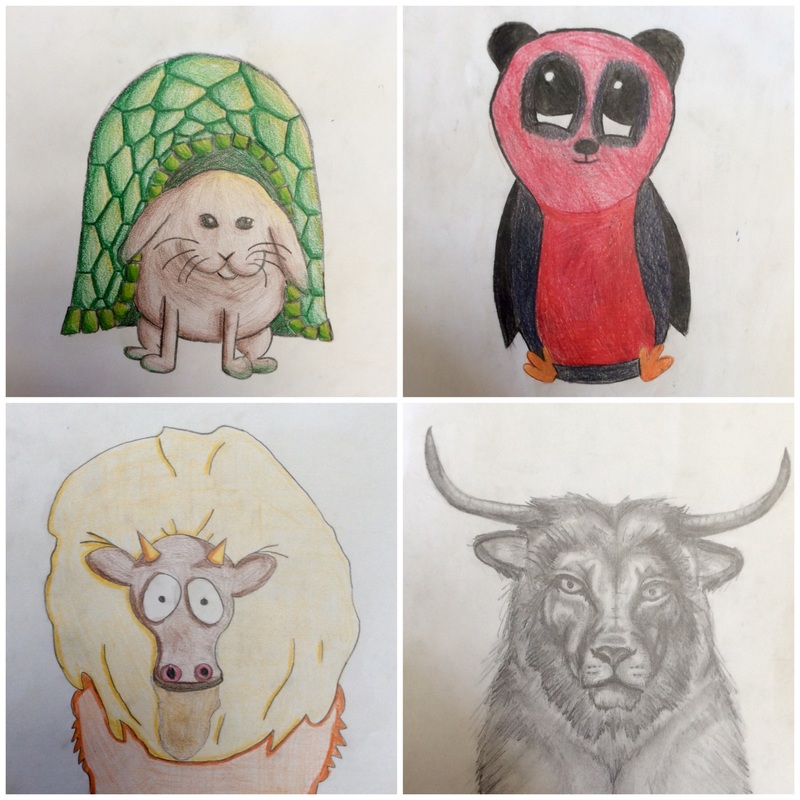 Hybrid Animal Drawings﻿ - art @ polaris expeditionary learning school